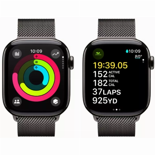 Умные часы Apple Watch Series 10 46 мм, Aluminium Case GPS, Sport Loop, Black