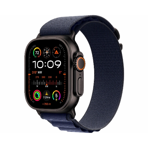 Apple Watch Ultra 2 (2024) GPS + Cellular 49 мм Black Titanium Case with Navy Alpine Loop Small