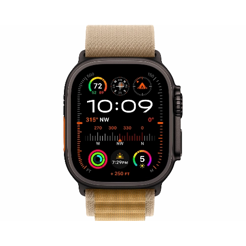 Apple Watch Ultra 2 (2024) GPS + Cellular 49 мм Black Titanium Case with Tan Alpine Loop Small