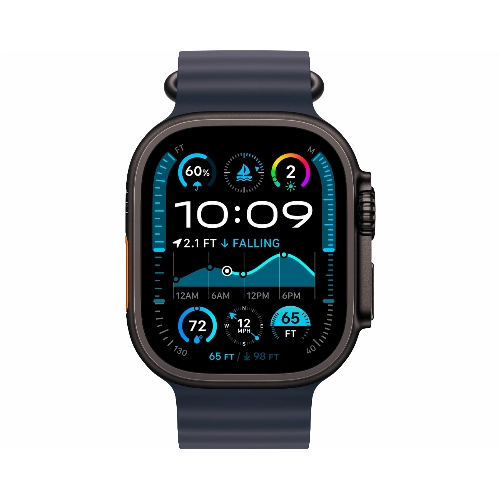 Apple Watch Ultra 2 (2024) GPS + Cellular 49 мм Black Titanium Case with Navy Ocean Band Medium