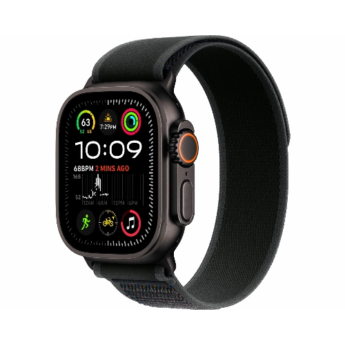 Apple Watch Ultra 2 (2024) GPS + Cellular 49 мм Black Titanium Case with Black Trail Loop Medium