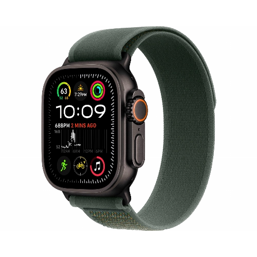 Apple Watch Ultra 2 (2024) GPS + Cellular 49 мм Black Titanium Case with Green Trail Loop Medium