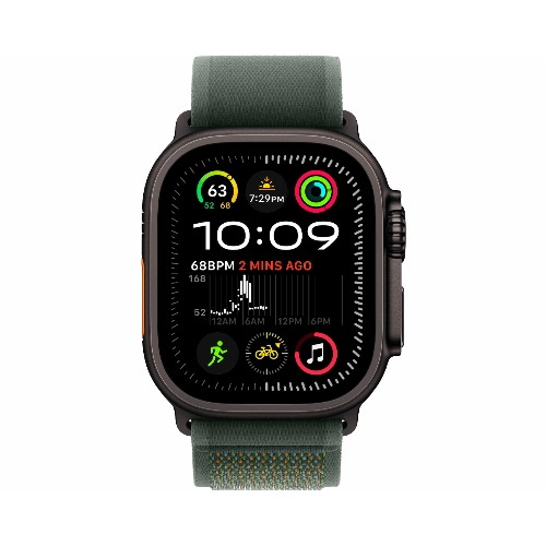 Apple Watch Ultra 2 (2024) GPS + Cellular 49 мм Black Titanium Case with Green Trail Loop Medium