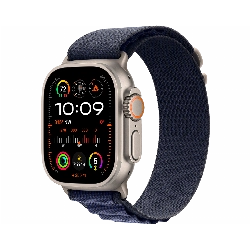 Apple Watch Ultra 2 (2024) GPS + Cellular 49 mm Natural Titanium Case with Navy Alpine Loop Large