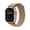 Apple Watch Ultra 2 (2024) GPS + Cellular 49 mm Natural Titanium Case with Tan Alpine Loop Medium