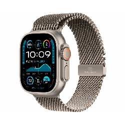 Apple Watch Ultra 2 (2024) GPS + Cellular 49 мм Natural Titanium Case with Natural Titan Milanese Loop Small