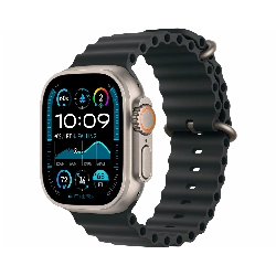 Apple Watch Ultra 2 (2024) GPS + Cellular 49 мм Natural Titanium Case with Black Ocean Band 