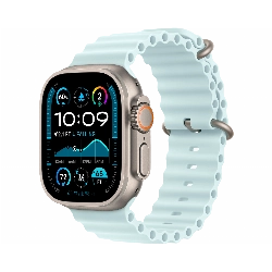 Apple Watch Ultra 2 (2024) GPS + Cellular 49 мм Natural Titanium Case with Ice Blue Ocean Band 