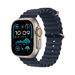 Apple Watch Ultra 2 (2024) GPS + Cellular 49 мм Natural Titanium Case with Navy Ocean Band 