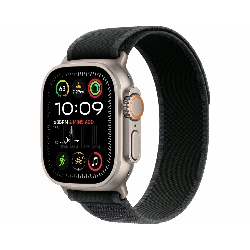 Apple Watch Ultra 2 (2024) GPS + Cellular 49 mm Natural Titanium Case with Black Trail Loop Large