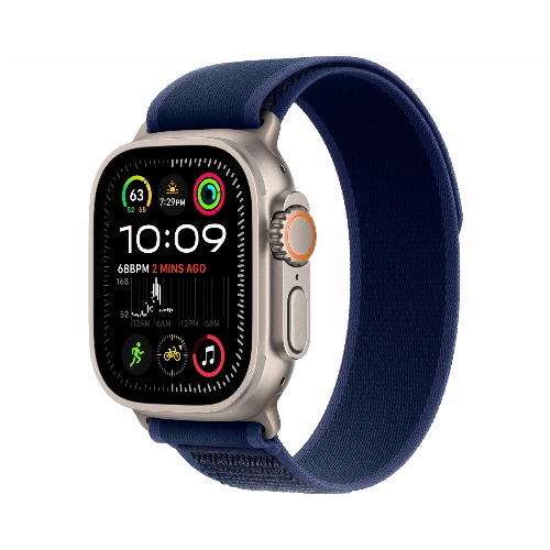 Apple Watch Ultra 2 (2024) GPS + Cellular 49 мм Natural Titanium Case with Blue Trail Loop Large