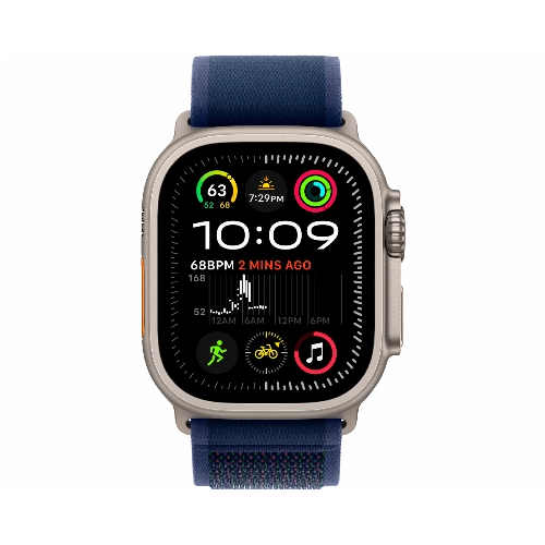 Apple Watch Ultra 2 (2024) GPS + Cellular 49 мм Natural Titanium Case with Blue Trail Loop Small