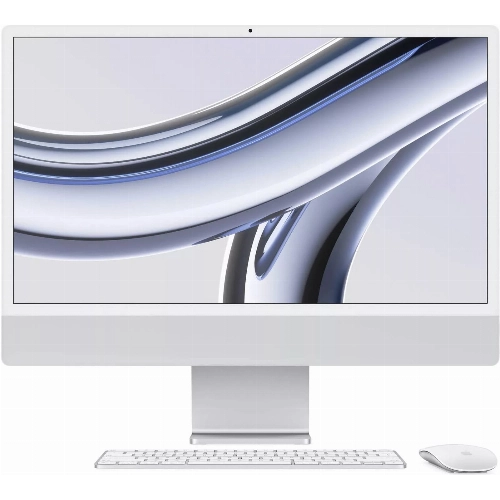 Моноблок Apple iMac 24 M3 2023 (MQRJ3B/A), 8/256 ГБ, серебристый
