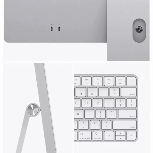 Моноблок Apple iMac 24 M3 2023 (MQRJ3B/A), 8/256 ГБ, серебристый