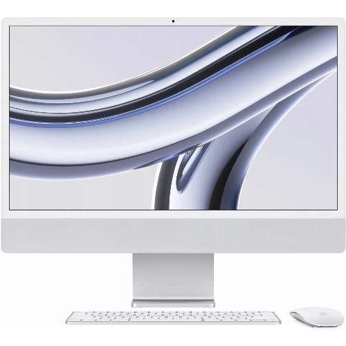 Моноблок Apple iMac 24" 2023 (MQRJ3ZS/A), 8/256 ГБ, серебристый