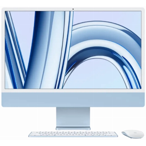 Apple iMac 24" Retina 4,5K (MQRR3X/A), M3 (8C CPU, 10C GPU), 8 ГБ, 512 ГБ SSD, синий