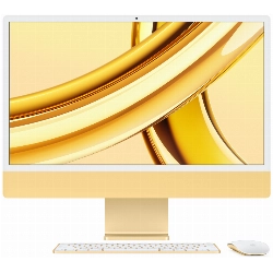 Apple iMac 24" Retina 4,5K (MQRL3), M3 (8C CPU, 10C GPU), 8 ГБ, 256 ГБ SSD, желтый