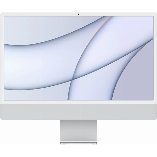 Apple iMac 24" Retina 4,5K (MGPC3), M1 (8C CPU, 8C GPU), 8 ГБ, 256 ГБ SSD, серебристый