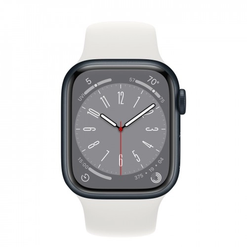 Умные часы Apple Watch Series 8 41 мм Midnight Aluminum Case with White Sport Band