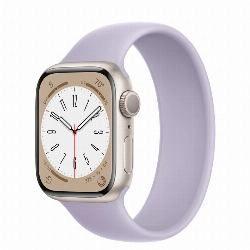 Умные часы Apple Watch Series 8 41 мм Starlight Stainless Steel Case with Purple Fog Solo Loop
