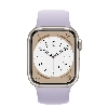 Умные часы Apple Watch Series 8 41 мм Starlight Stainless Steel Case with Purple Fog Solo Loop