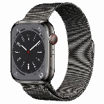 Умные часы Apple Watch Series 8 45 мм Graphite Stainless Steel with Graphite Milanese Loop, размер R