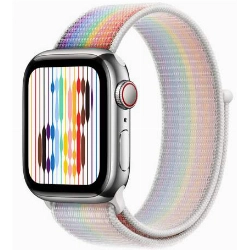 Умные часы Apple Watch Series 8 45 мм Silver Stainless Steel with Pride Edition Sport Loop, размер M/L