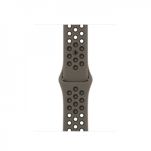 Умные часы Apple Watch Series 8 41 мм Starlight Aluminium Case with Olive Grey/Black NIKE Sport Band, размер S/M