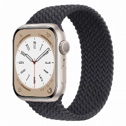 Умные часы Apple Watch Series 8 45 мм Starlight Aluminium case with Midnight Braided Solo Loop