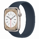 Умные часы Apple Watch Series 8 45 мм Starlight Aluminum Case with Blue Solo Loop