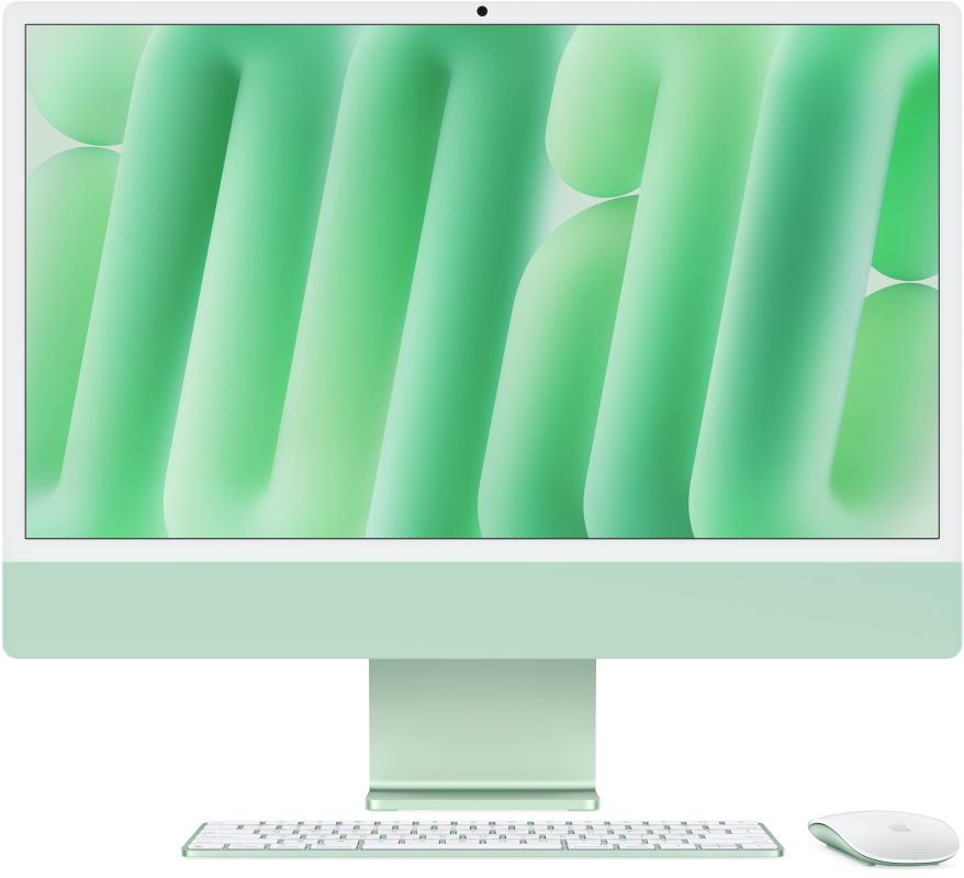 Apple iMac 24" (Z1EN000FP), M4 (10C CPU, 10C GPU), 16 ГБ, 1024 ГБ SSD, зеленый