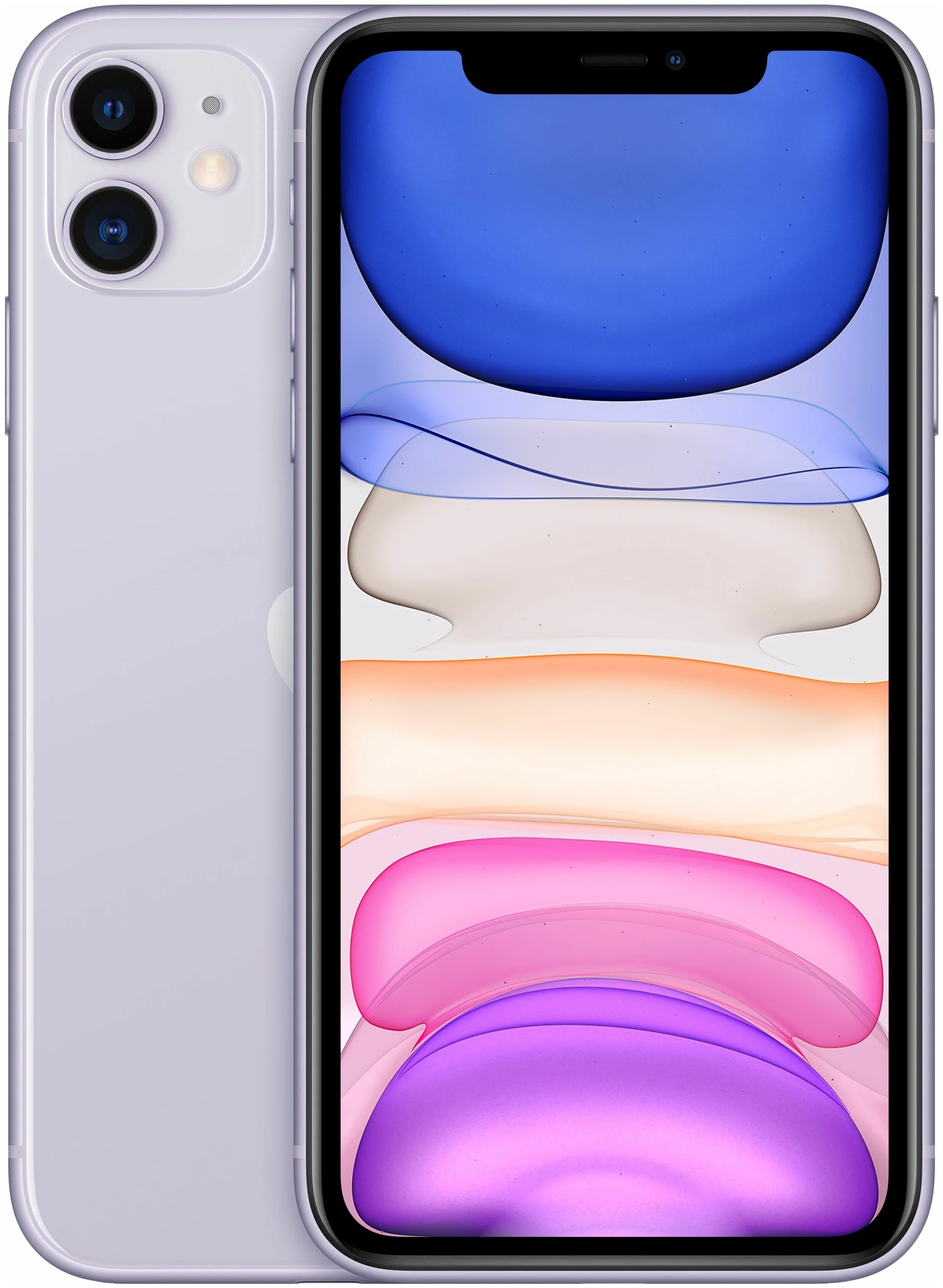 Apple iPhone 11 256 ГБ RU, Dual: nano SIM   eSIM, фиолетовый, Slimbox