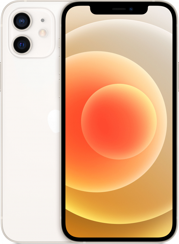 Смартфон Apple iPhone 12 128 ГБ, Dual nano SIM, белый, Slimbox