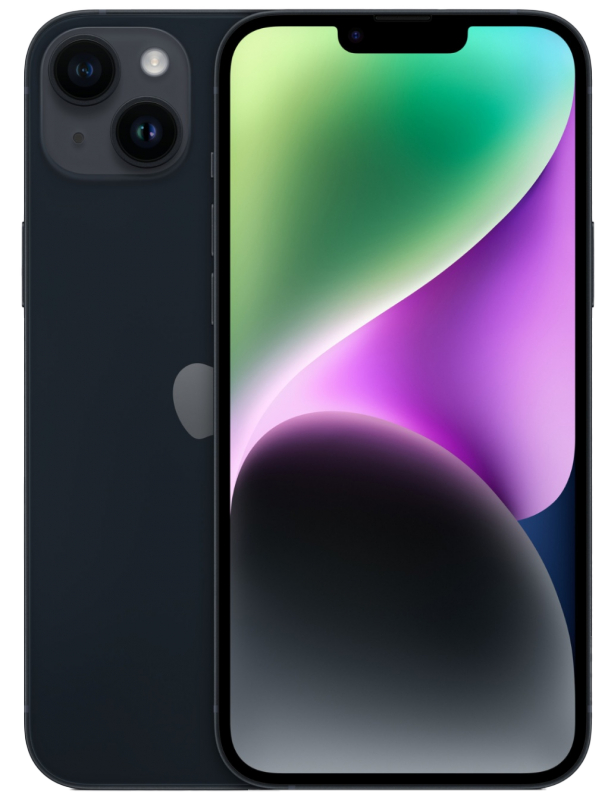 Смартфон Apple iPhone 14 256 ГБ, Dual: nano SIM   eSIM, тёмная ночь