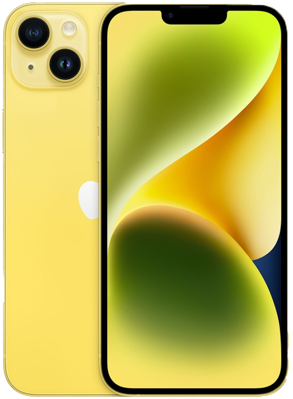 Смартфон Apple iPhone 14 256 ГБ, Dual: nano SIM   eSIM, желтый
