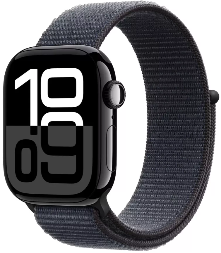 Apple Watch Series 10 42 мм, Aluminium Case GPS, Sport Loop, Black