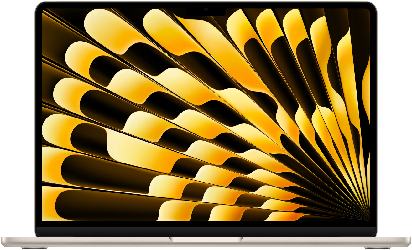 13.6" Ноутбук Apple MacBook Air 13 2024 2560x1664, Apple M3, RAM 16 ГБ, SSD 512 ГБ, Apple graphics 10-core, macOS, (MXCU3), Starlight, английская раскладка