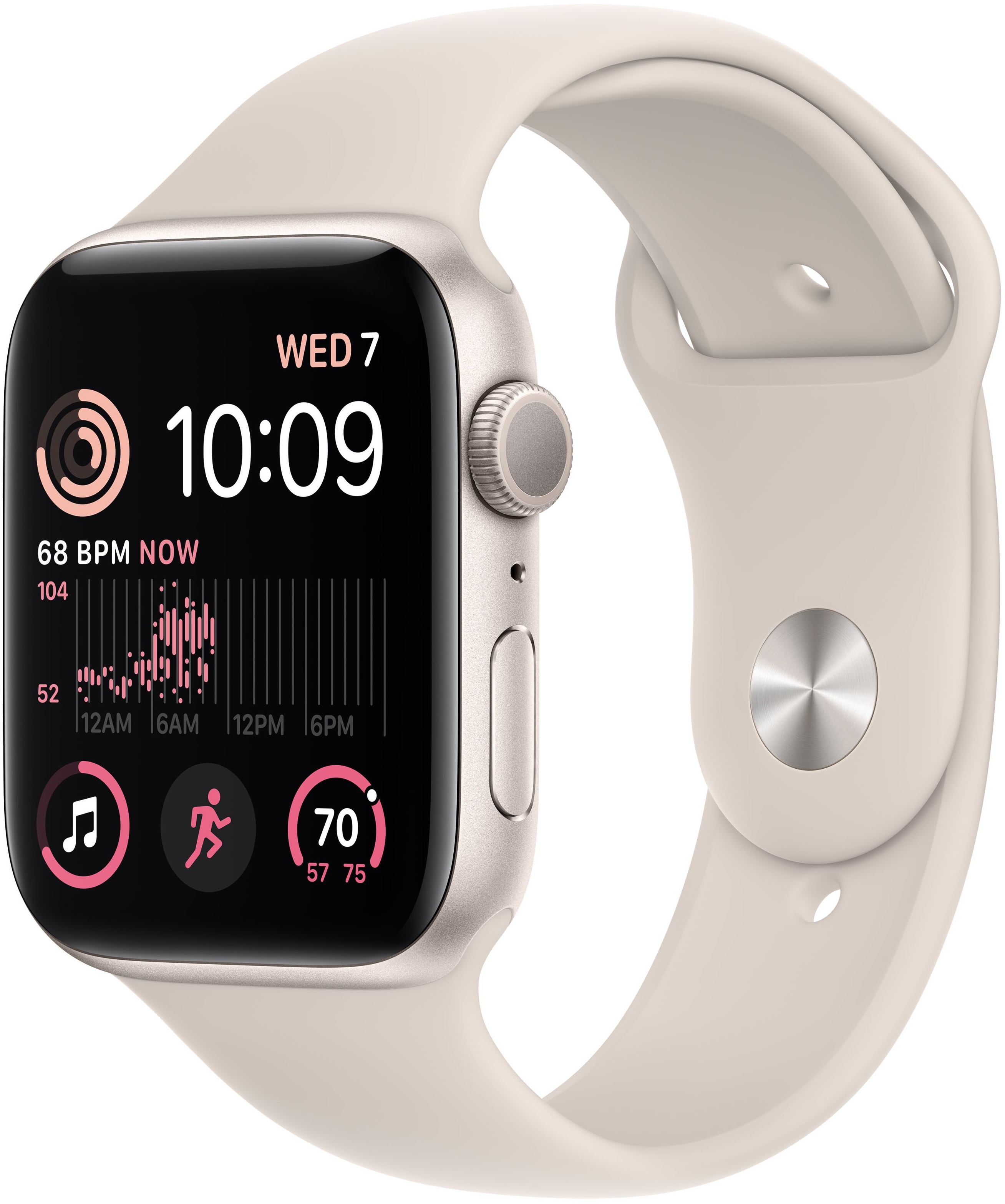 Умные часы Apple Watch Series SE Gen 2 40 мм Aluminium Case GPS, starlight Sport Band