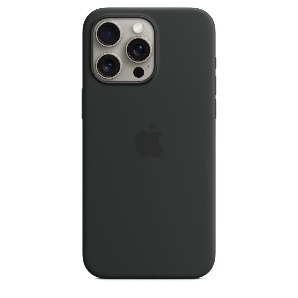 Чехол Apple iPhone 15 Pro Max Silicone Case with MagSafe Black / Черный