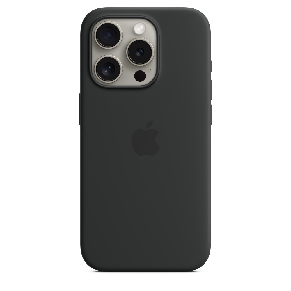 Чехол Apple iPhone 15 Pro Silicone Case with MagSafe Black / Черный